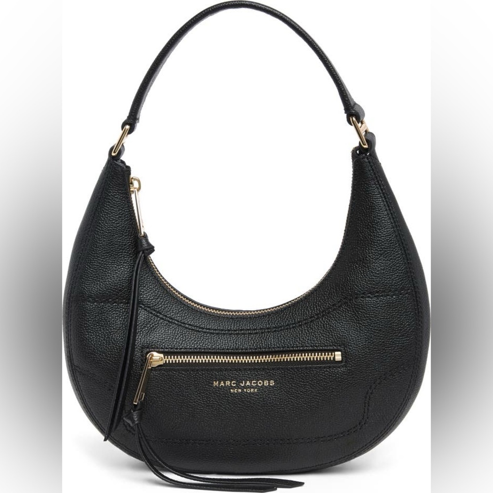 Small Leather Crescent Shoulder Bag